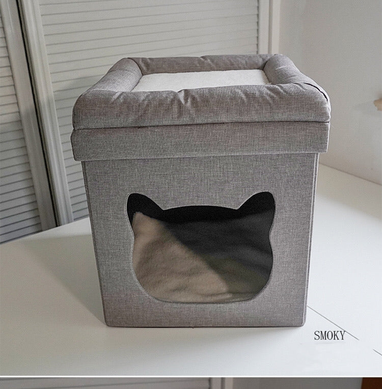 Ottoman With Cat Bed - 4 Seasons Home Gadgets