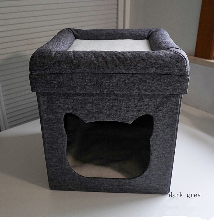 Ottoman With Cat Bed - 4 Seasons Home Gadgets