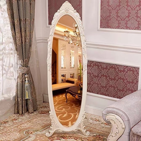 Oval Wood Mirror - 4 Seasons Home Gadgets