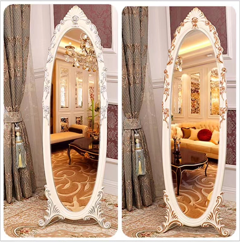 Oval Wood Mirror - 4 Seasons Home Gadgets