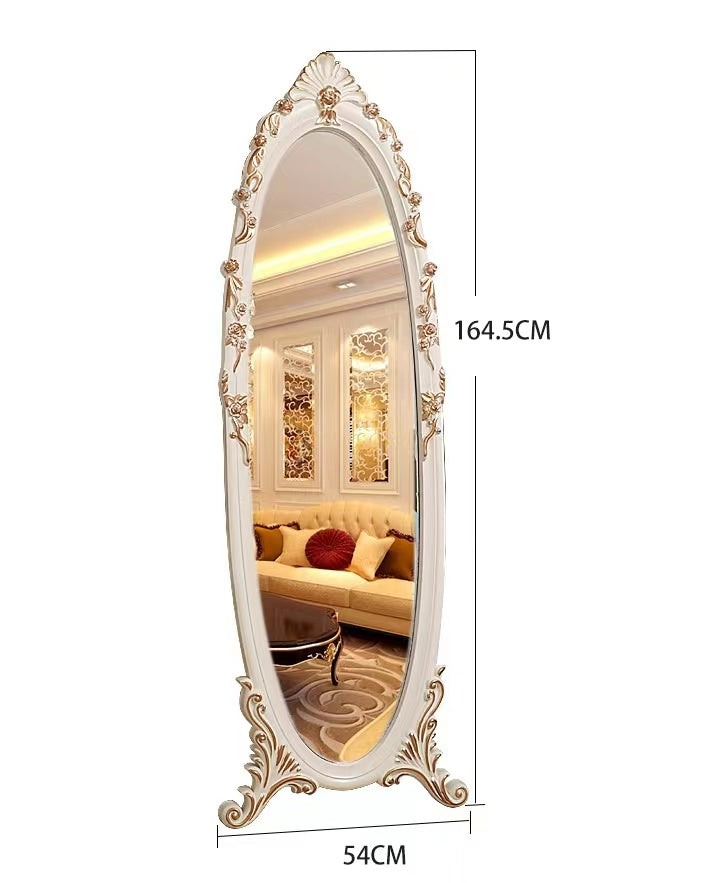 Oval Wood Mirror - 4 Seasons Home Gadgets