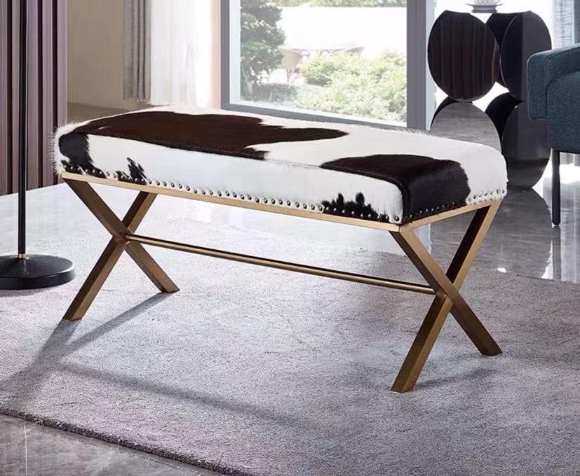 Ox Leather Bench - 4 Seasons Home Gadgets