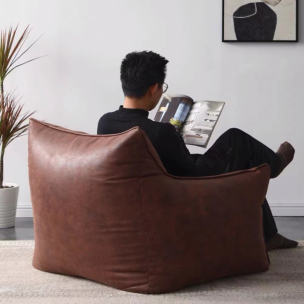 PU Leather Bean Bag Lounger - 4 Seasons Home Gadgets