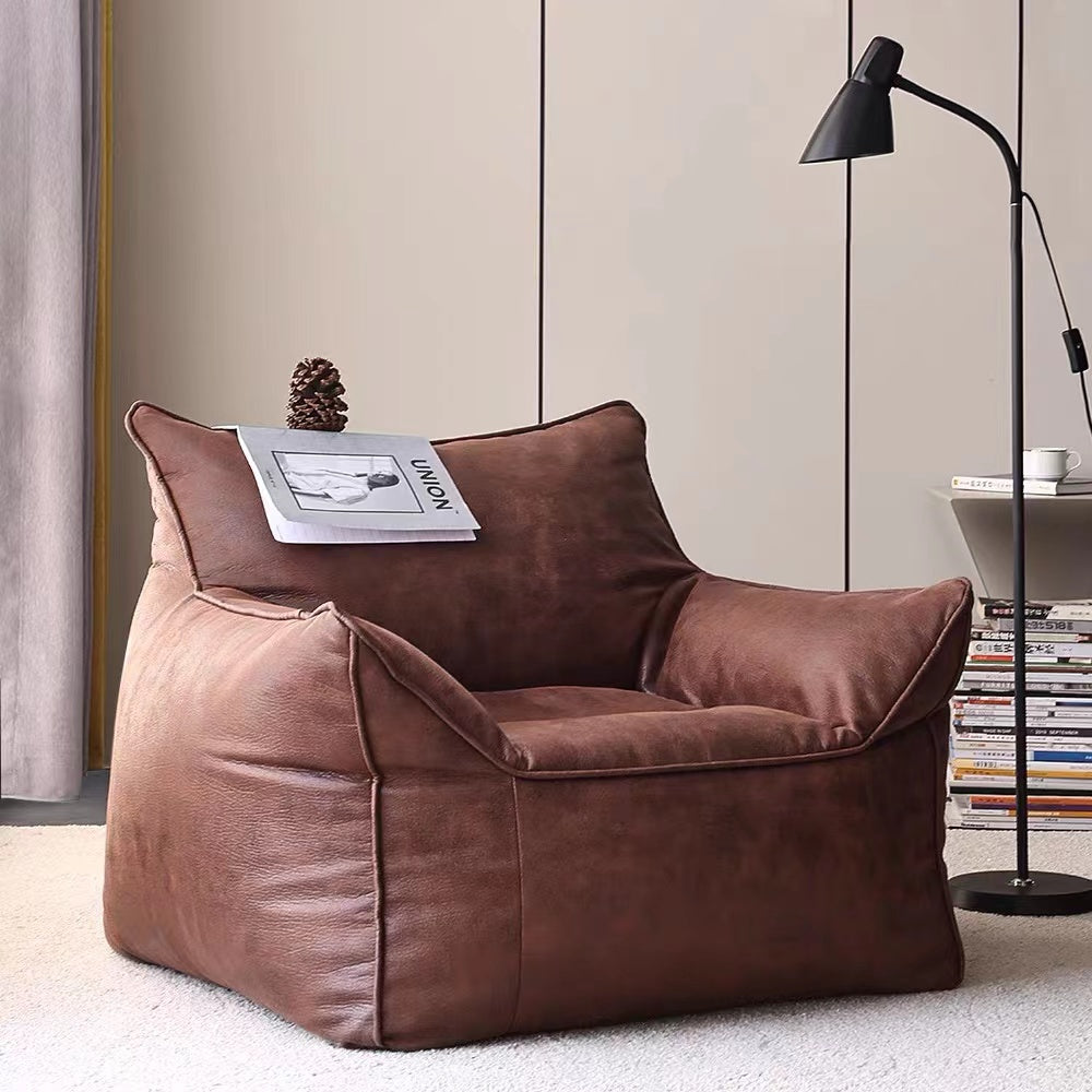 PU Leather Bean Bag Lounger - 4 Seasons Home Gadgets