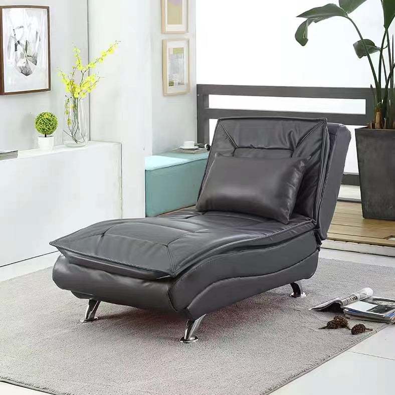 PU Recessed Chaise Lounge - 4 Seasons Home Gadgets