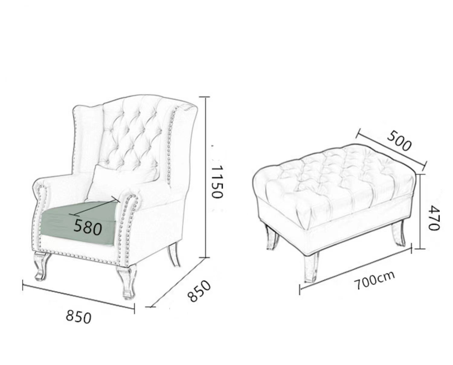 Padang Upholstered Chaise Lounge - 4 Seasons Home Gadgets