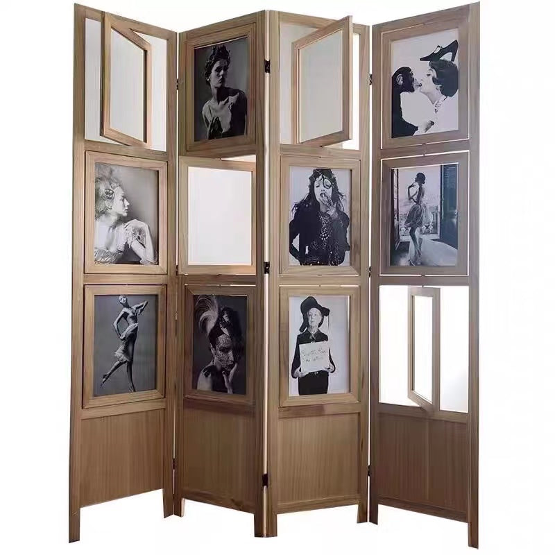 Panel Solid Wood Folding Room Divider - 4 Seasons Home Gadgets