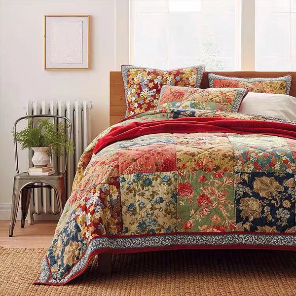 Patchwork Quilt Set of 3 - 4 Seasons Home Gadgets