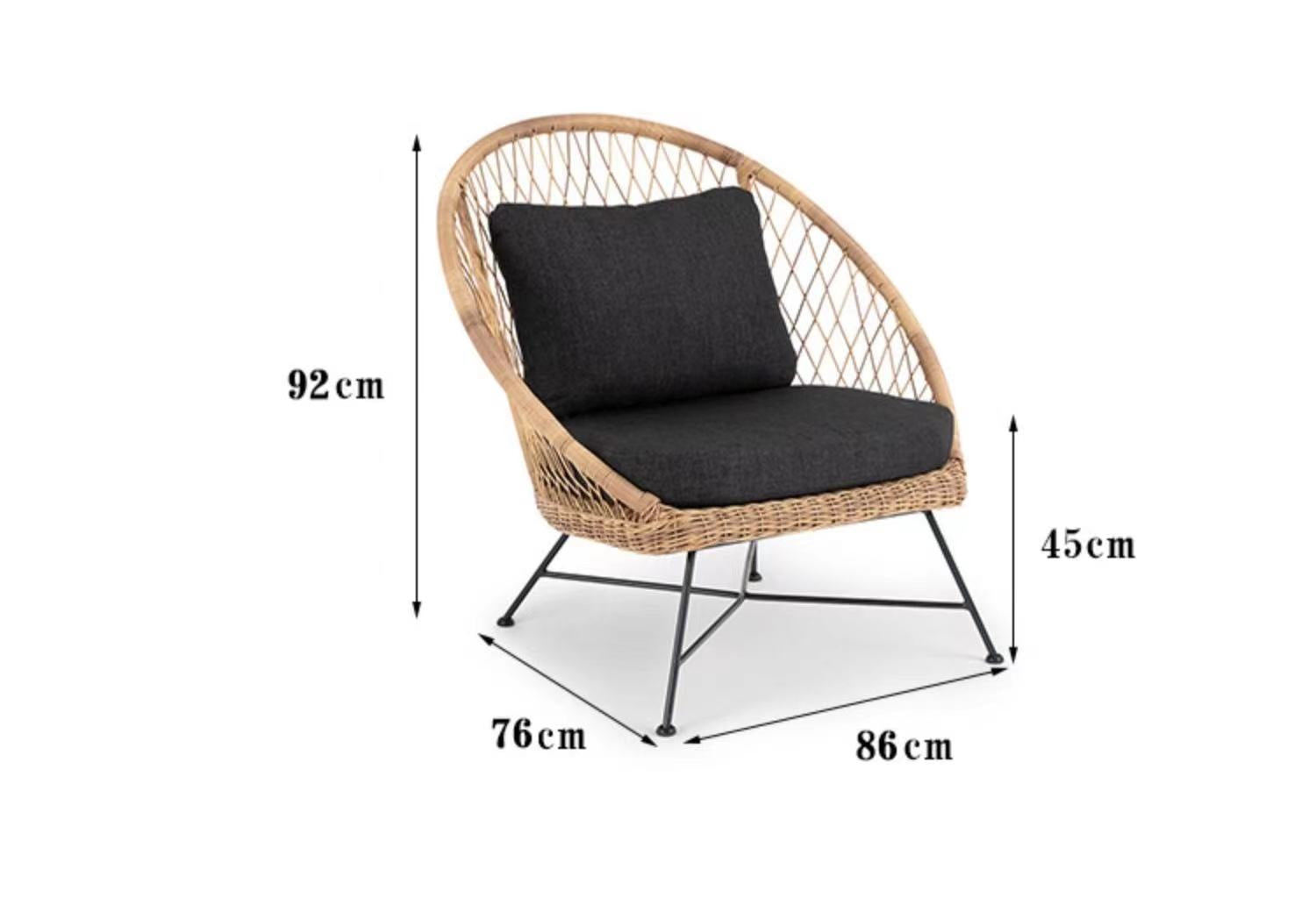 Patio Chair with Cushions - 4 Seasons Home Gadgets