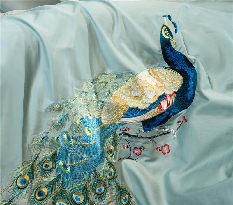 Peacock Rue Duvet Cover Set - 4 Seasons Home Gadgets