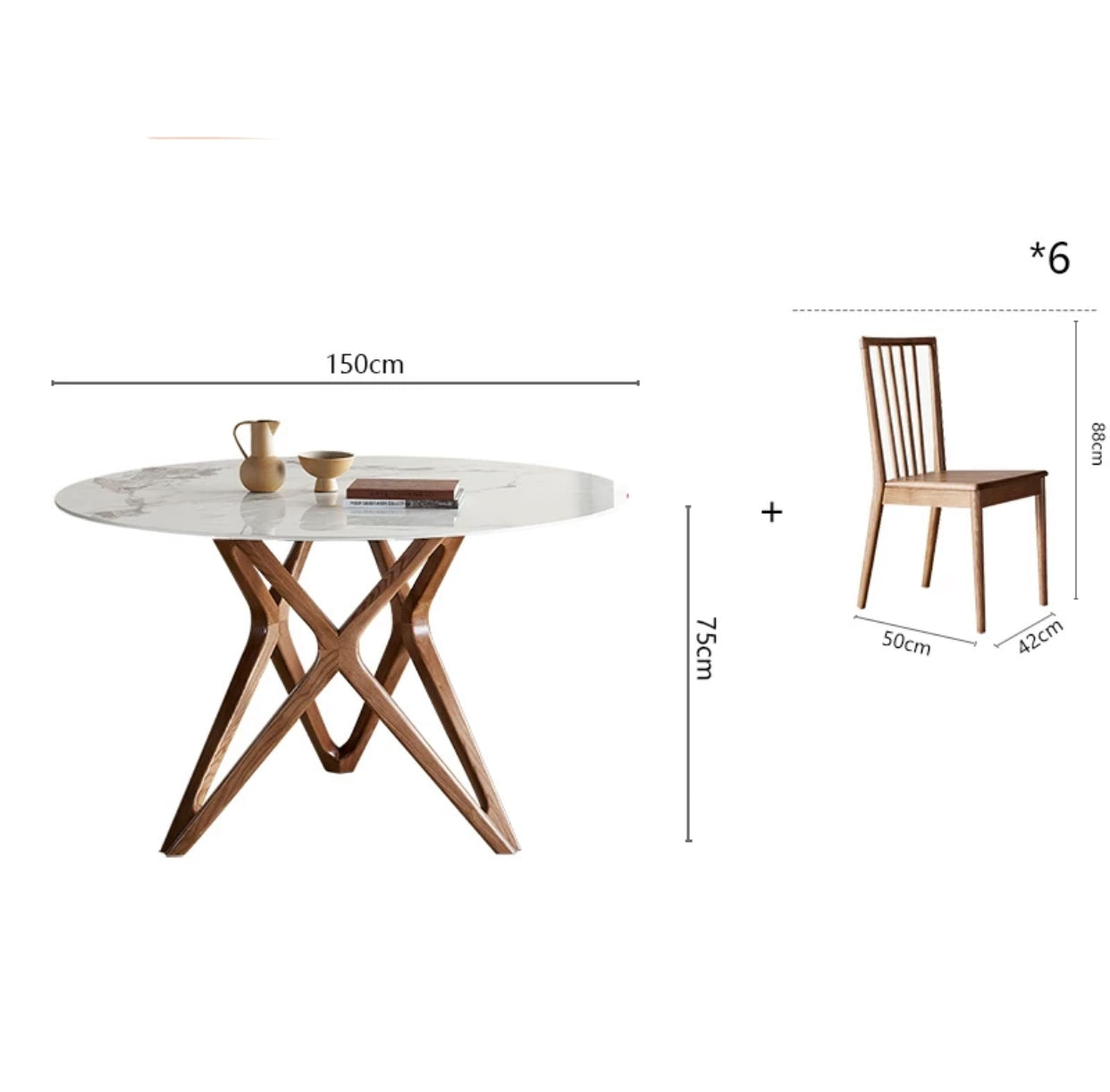 Pedestal Dining Table With Chairs Set - 4 Seasons Home Gadgets