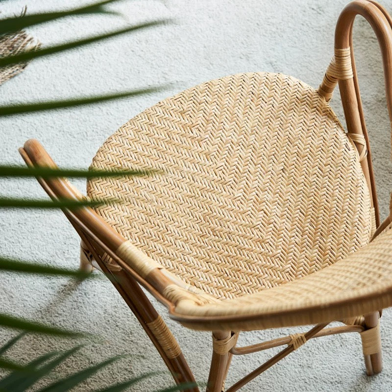 Rattan Arm Chair in Brown - 4 Seasons Home Gadgets