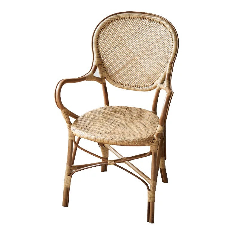 Rattan Arm Chair in Brown - 4 Seasons Home Gadgets