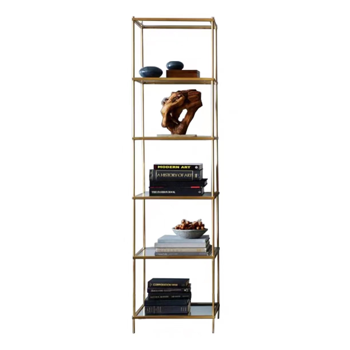 Pershore Glass 5-Layer Shelving Unit - 4 Seasons Home Gadgets