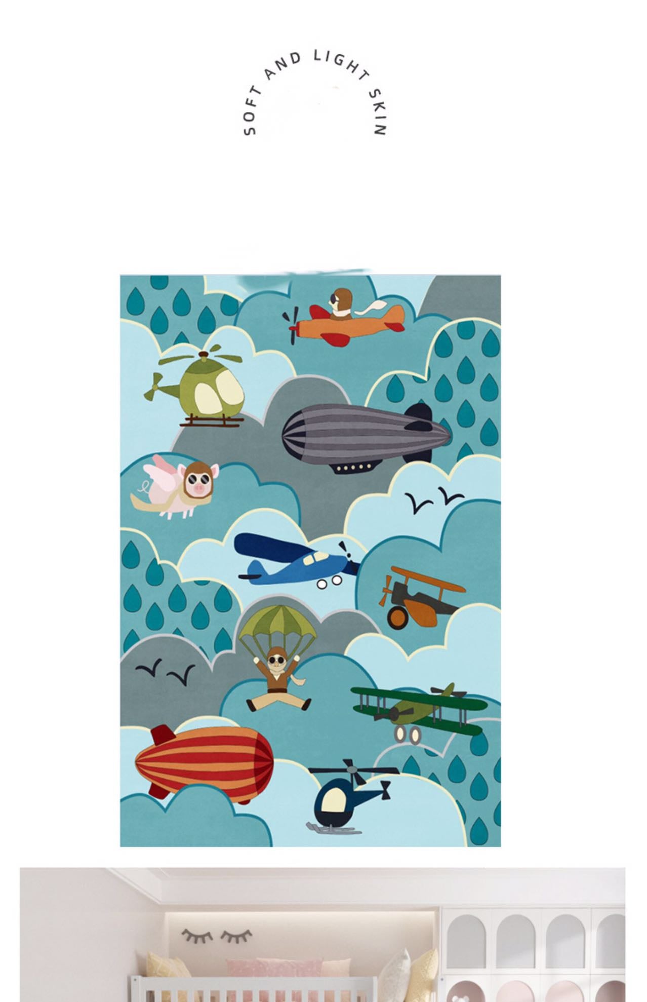 Pilot Kids Rug - 4 Seasons Home Gadgets