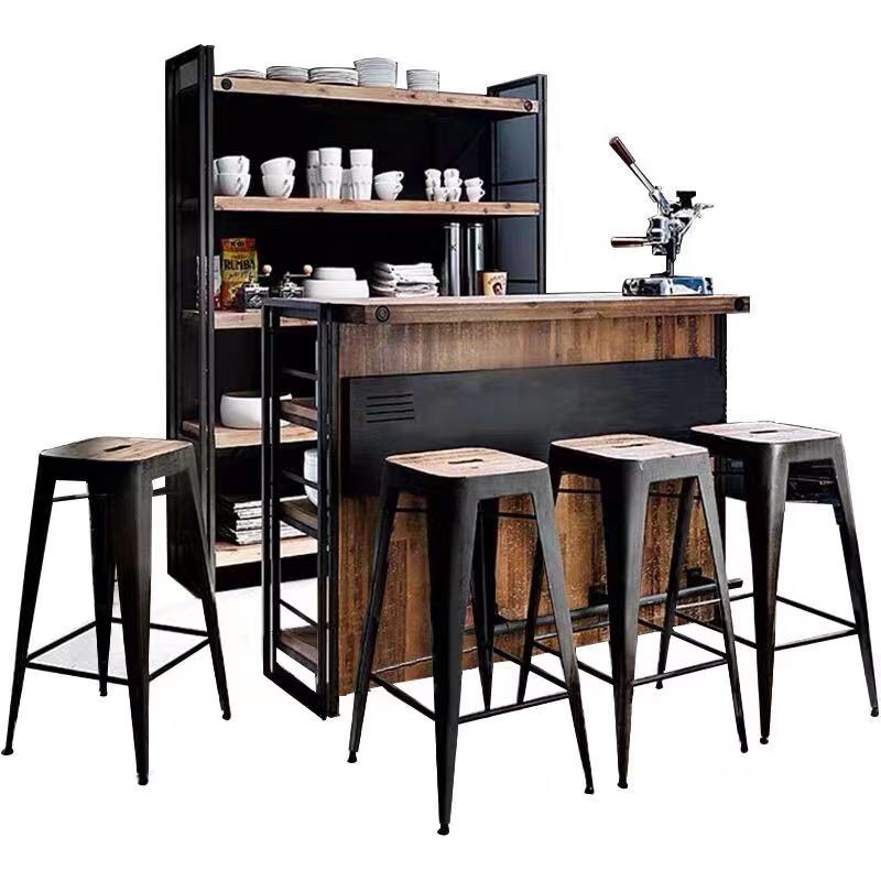 Pine Oak Bar Table - 4 Seasons Home Gadgets