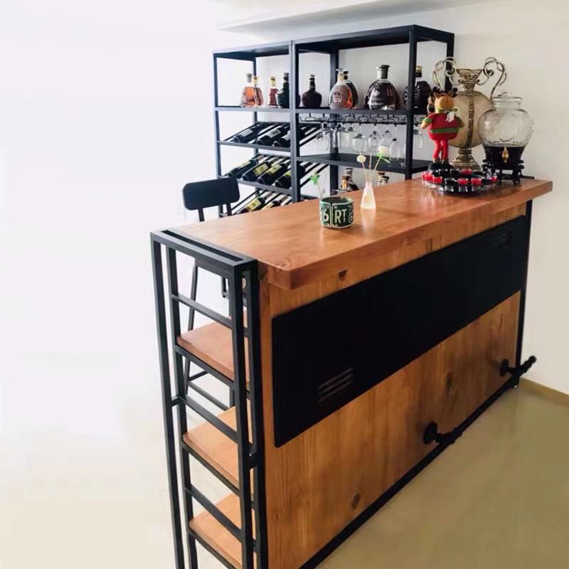 Pine Oak Bar Table - 4 Seasons Home Gadgets