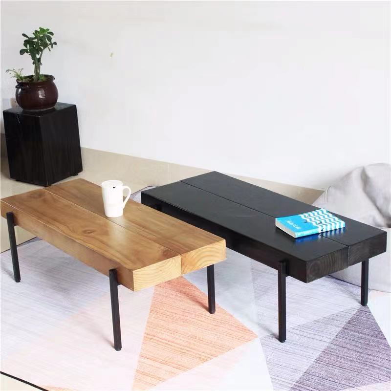 Pine Oak Log Coffee Table - 4 Seasons Home Gadgets