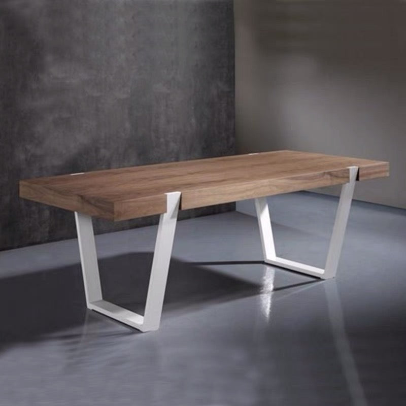 Pine Solid Wood Trestle Dining Table - 4 Seasons Home Gadgets