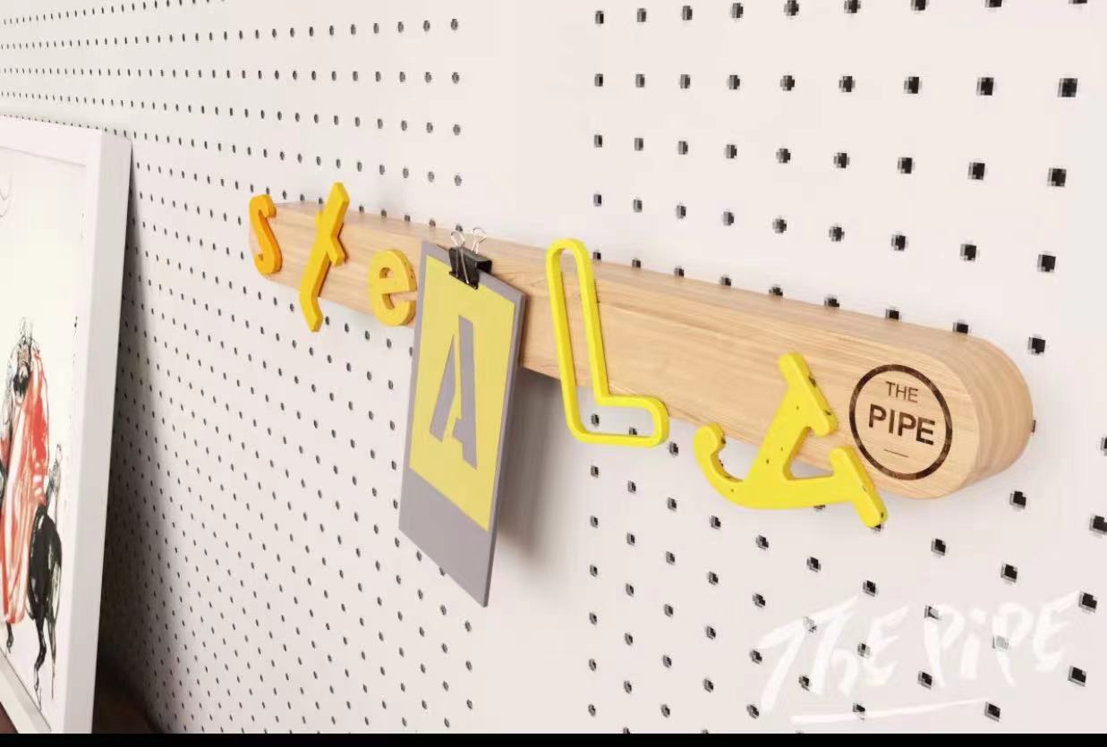 Pine Wood Storage Pegboard With Kit - 4 Seasons Home Gadgets