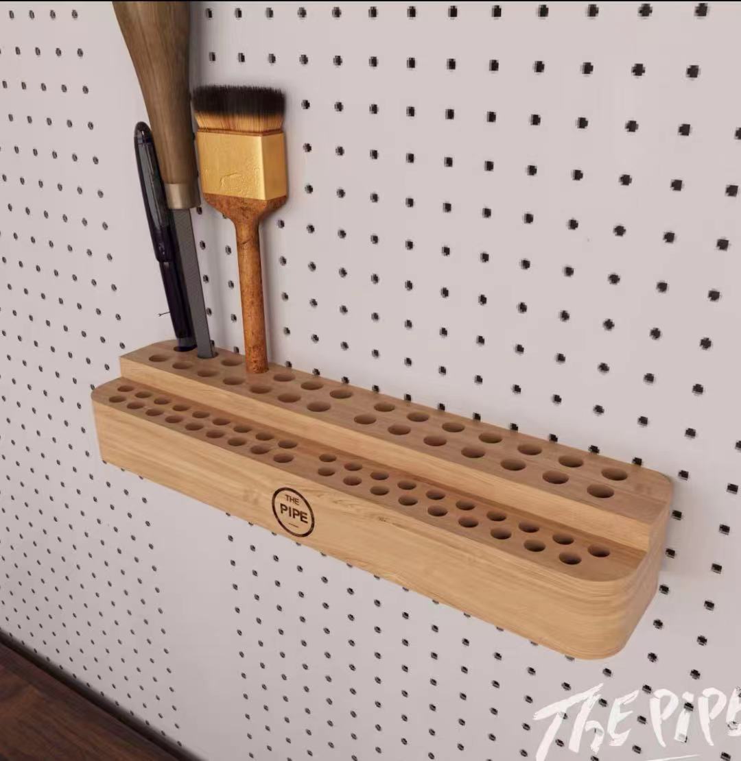 Pine Wood Storage Pegboard With Kit - 4 Seasons Home Gadgets