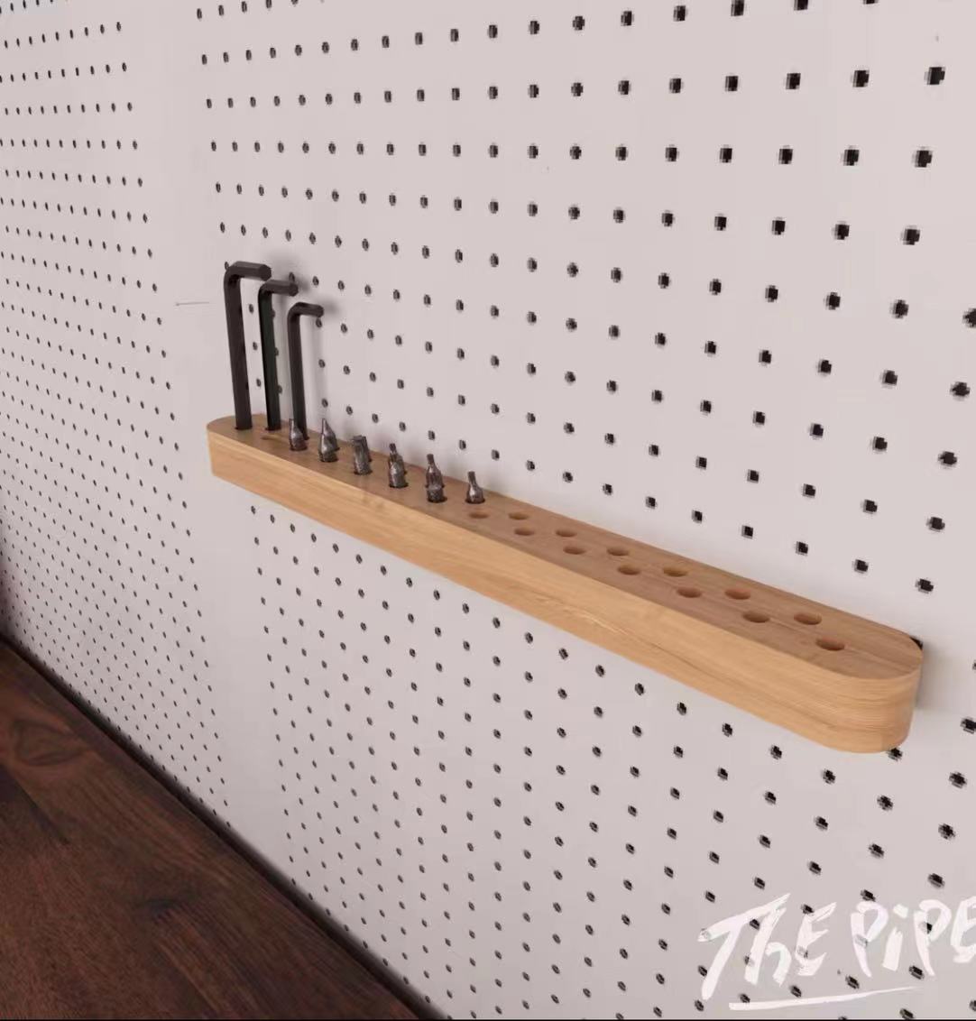 Pine Wood Storage Pegboard With Kit - 4 Seasons Home Gadgets