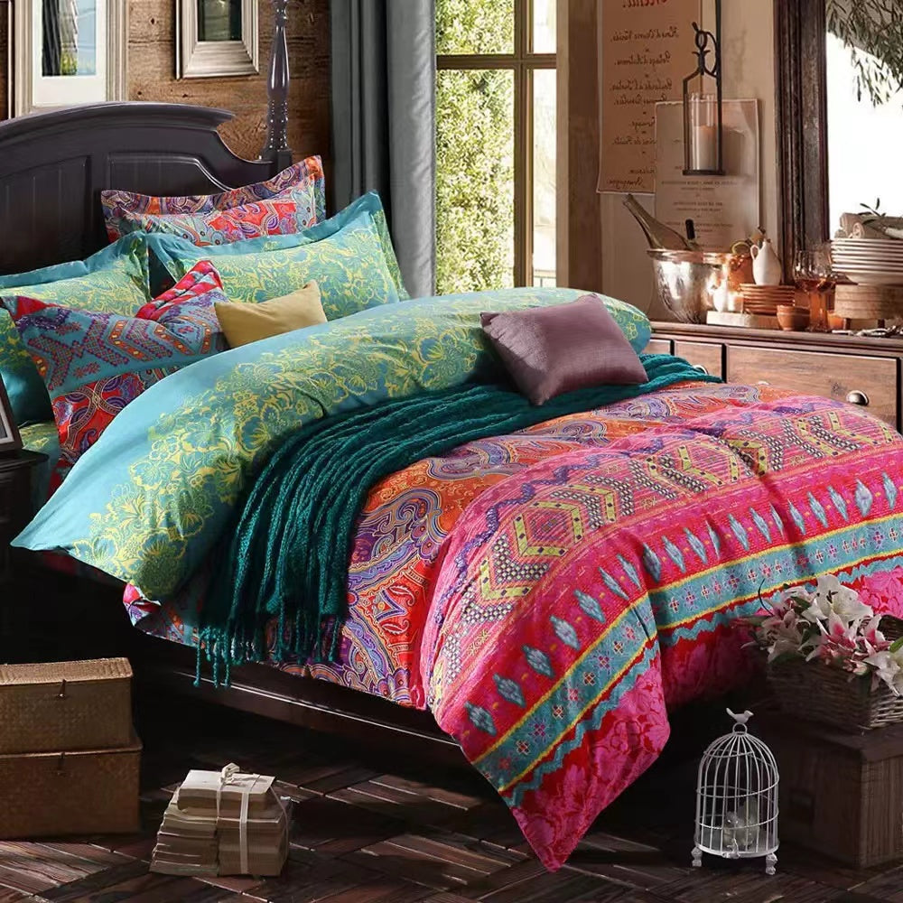 Pink Aqua Reversible Comforter Set - 4 Seasons Home Gadgets