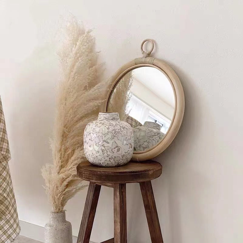 Rattan Coastal Mirror - 4 Seasons Home Gadgets