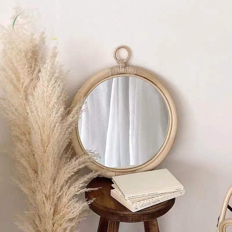 Rattan Coastal Mirror - 4 Seasons Home Gadgets