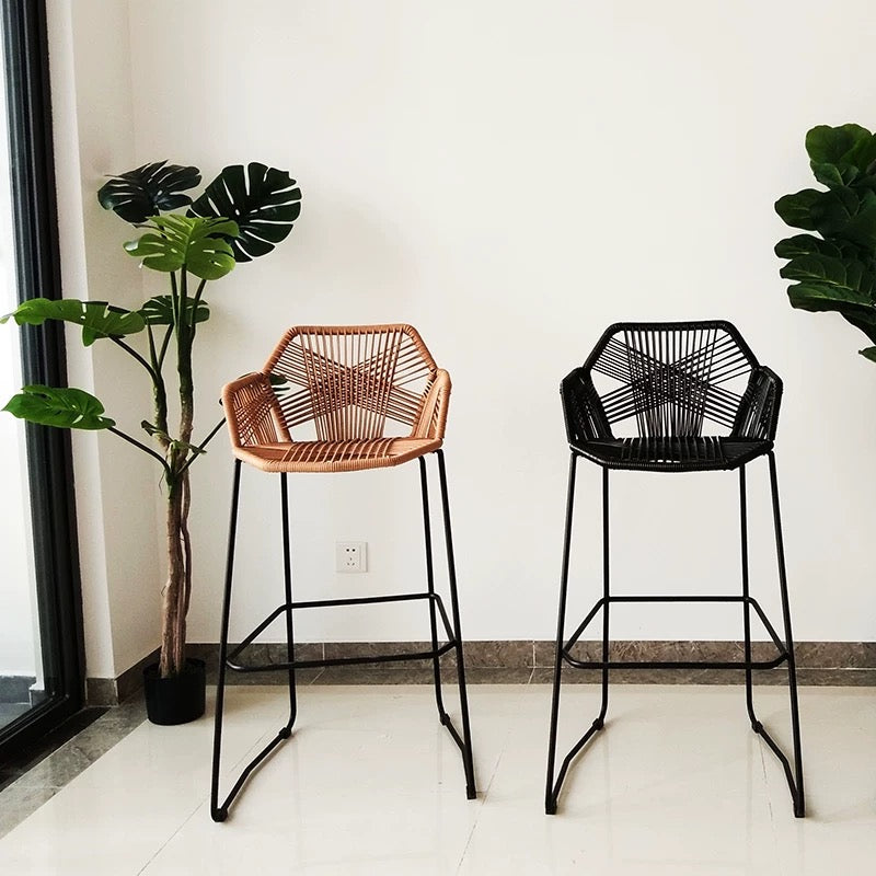 Rattan Counter Bar Stool - 4 Seasons Home Gadgets