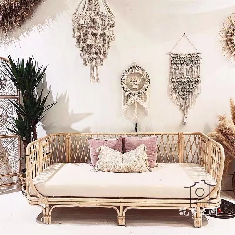 Rattan Daybed with Mattress - 4 Seasons Home Gadgets