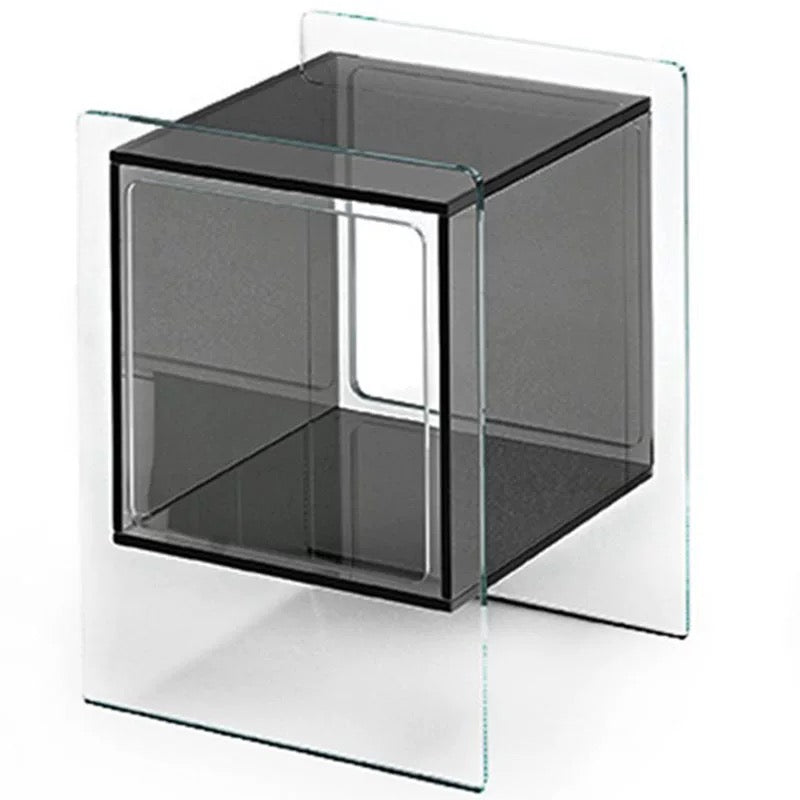 Renelso Acrylic Nightstand End Table - 4 Seasons Home Gadgets