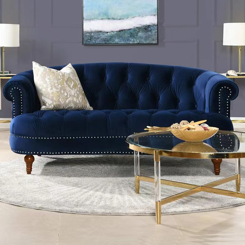 Retro Velvet Sofa Chair - 4 Seasons Home Gadgets