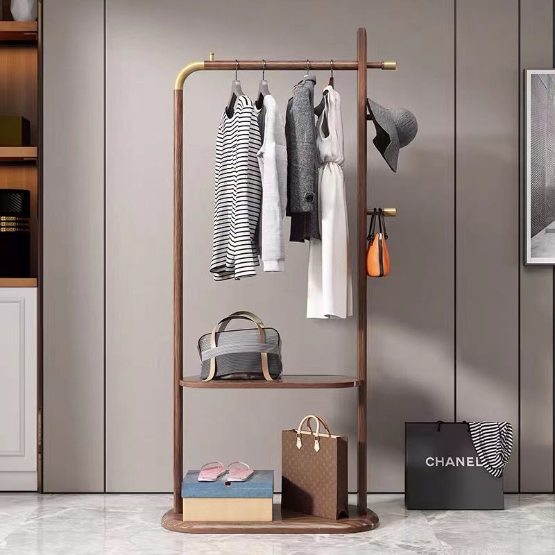 Rolland Walnut Garment Rack - 4 Seasons Home Gadgets