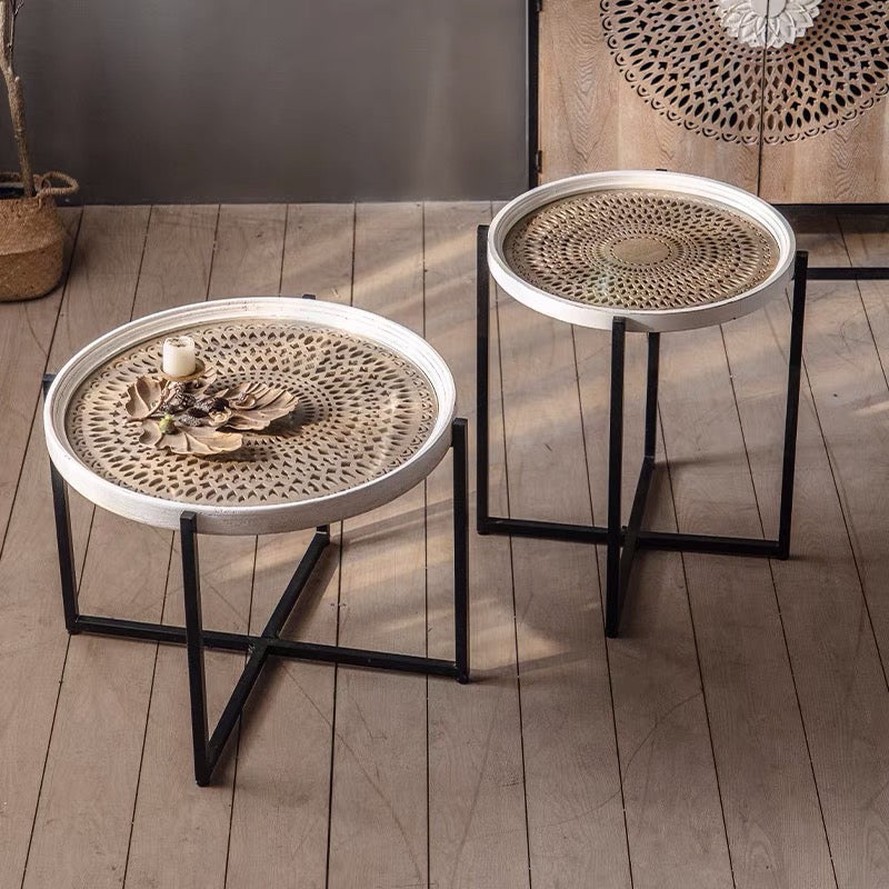 Roulade Tray Top End Table Set - 4 Seasons Home Gadgets