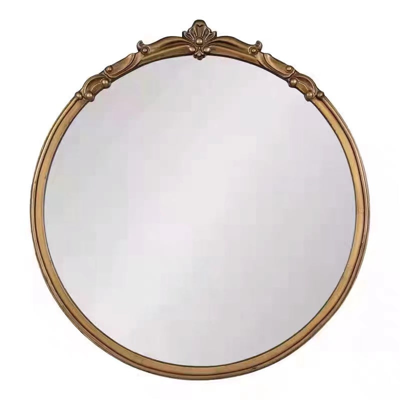 Round 90cm Gold Framed Wall Mirror - 4 Seasons Home Gadgets