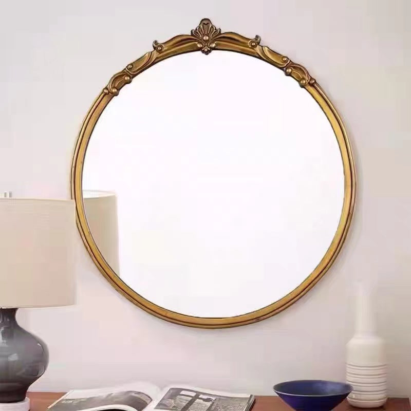 Round 90cm Gold Framed Wall Mirror - 4 Seasons Home Gadgets