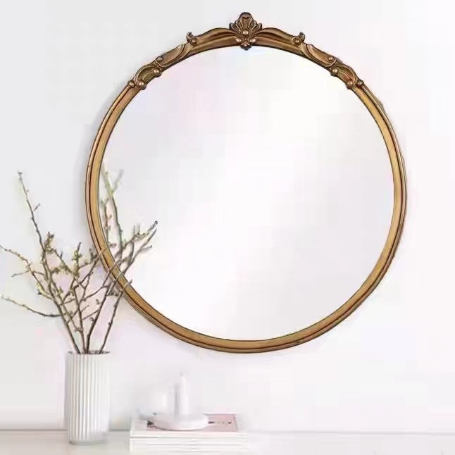 Round 90cm Gold Framed Wall Mirror - 4 Seasons Home Gadgets