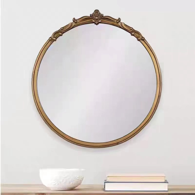 Round 90cm Gold Framed Wall Mirror - 4 Seasons Home Gadgets