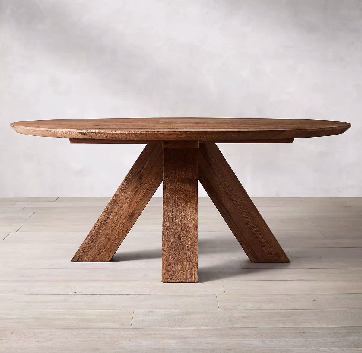 Round Pine Rustic Dining Table - 4 Seasons Home Gadgets