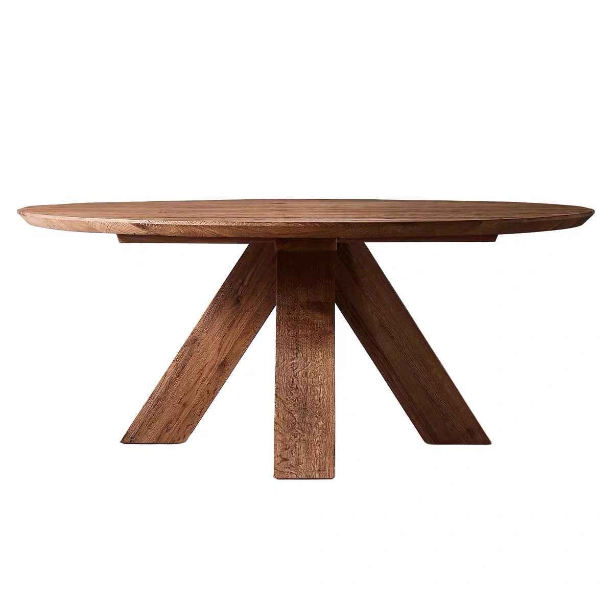 Round Pine Rustic Dining Table - 4 Seasons Home Gadgets