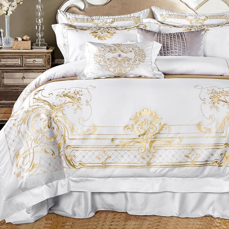 Royal Gold Duvet Cover Set - 4 Seasons Home Gadgets