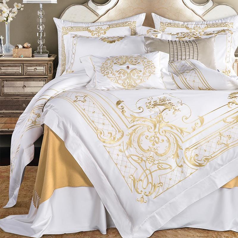 Royal Gold Duvet Cover Set - 4 Seasons Home Gadgets