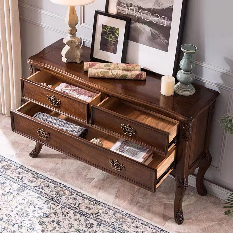 Rubberwood Cherry Console Table - 4 Seasons Home Gadgets