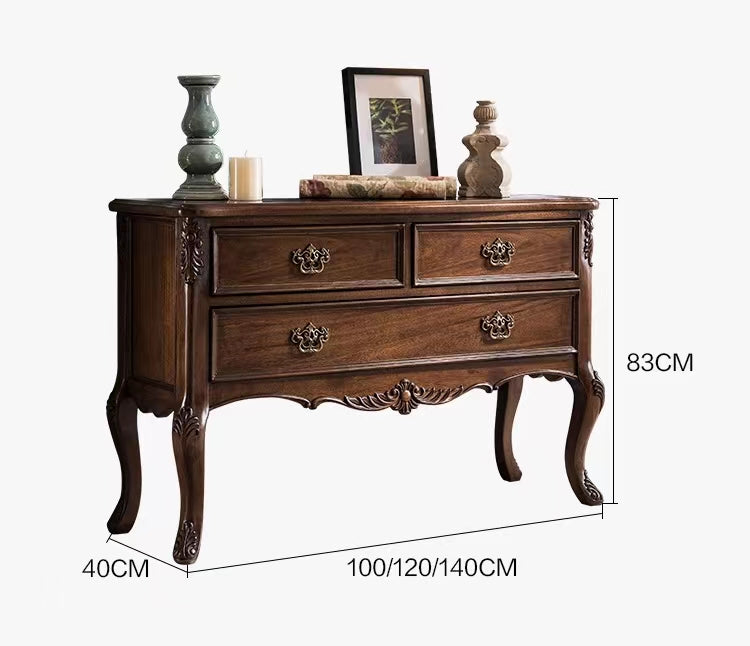 Rubberwood Cherry Console Table - 4 Seasons Home Gadgets