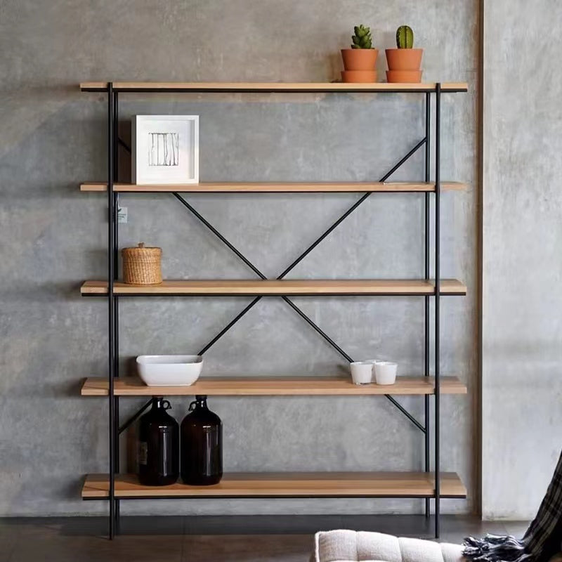 Rustic Wood 5 Tiered Shelf - 4 Seasons Home Gadgets