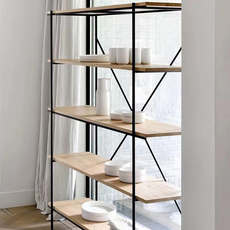 Rustic Wood 5 Tiered Shelf - 4 Seasons Home Gadgets