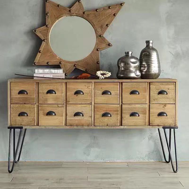 Rustic Wood Apothecary Drawer Chest - 4 Seasons Home Gadgets