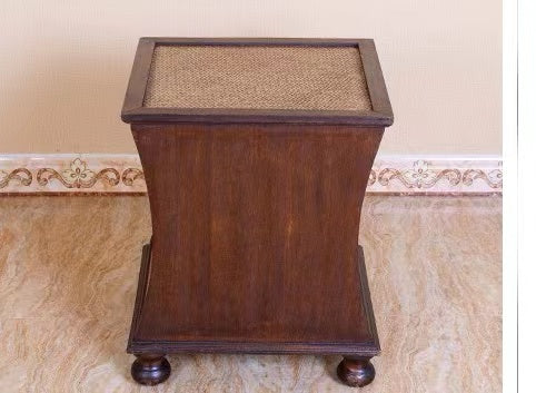 Sanchez Rattan Mesh Drawer End Table - 4 Seasons Home Gadgets