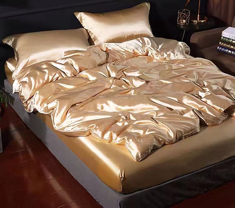 Satin Bedding Set - 4 Seasons Home Gadgets